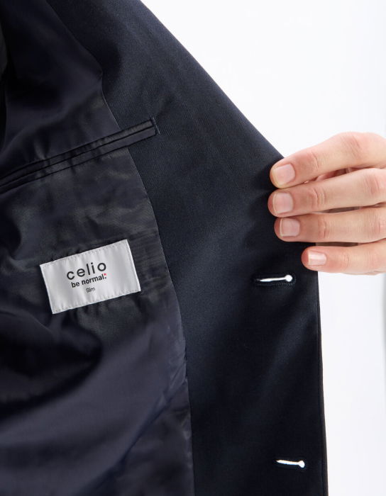 Celio Мужской Пиджак Темно-Синий Slim [4]