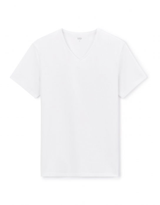 Celio Tricou Alb Slim Barbati [4]
