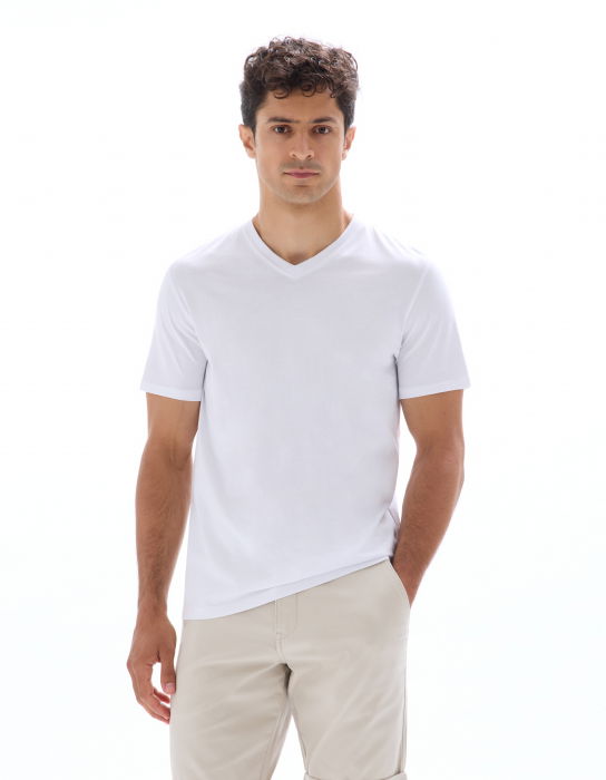 Celio Tricou Alb Straight Barbati [3]