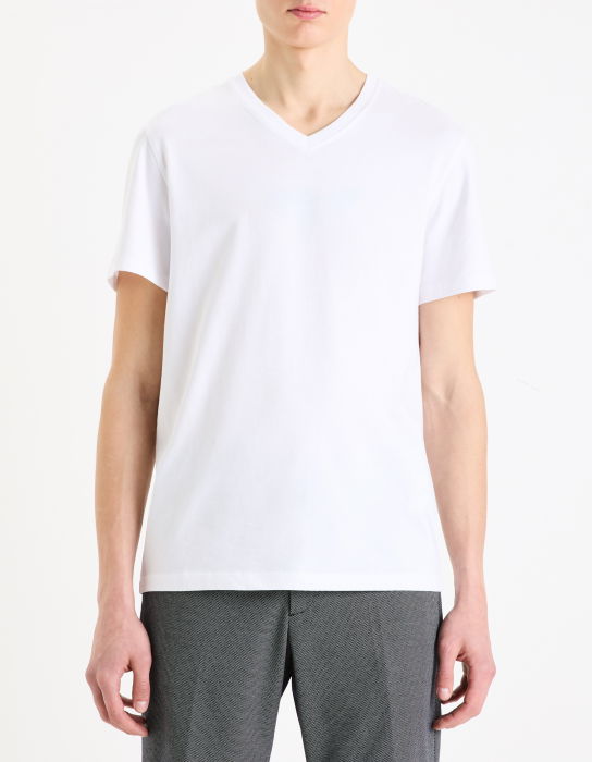 Celio Tricou Alb Straight Barbati [3]