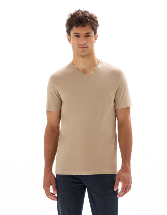 Celio Футболка Beige Humus  [2]