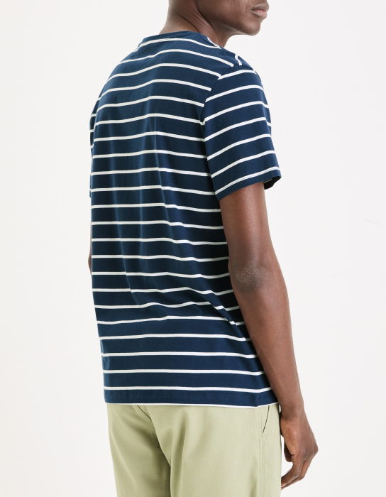 Celio Мужская Футболка Темно-Синяя Straight [2]