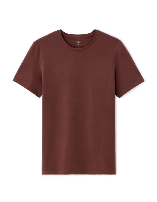 Celio Tricou Rosu Visiniu  Barbati [4]
