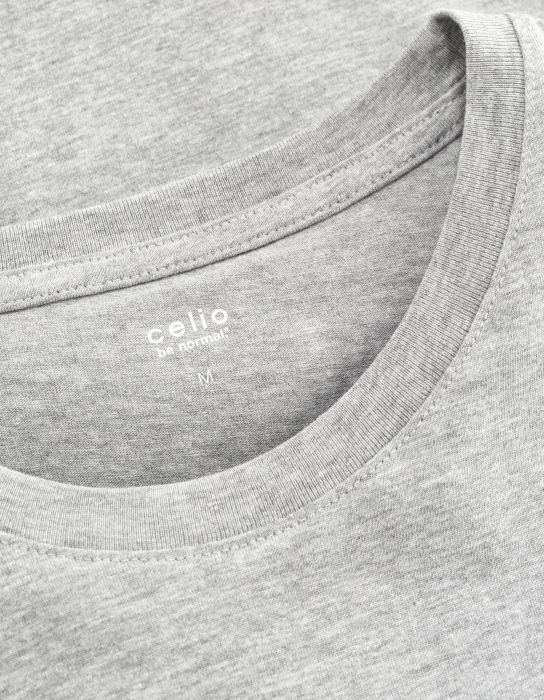 Celio Мужская Футболка Светло-Серая Straight [5]