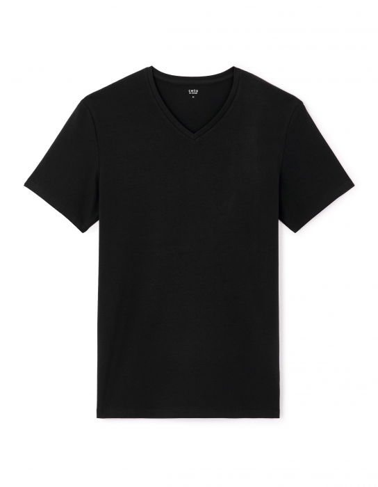 Celio Tricou Negru Slim Barbati [4]