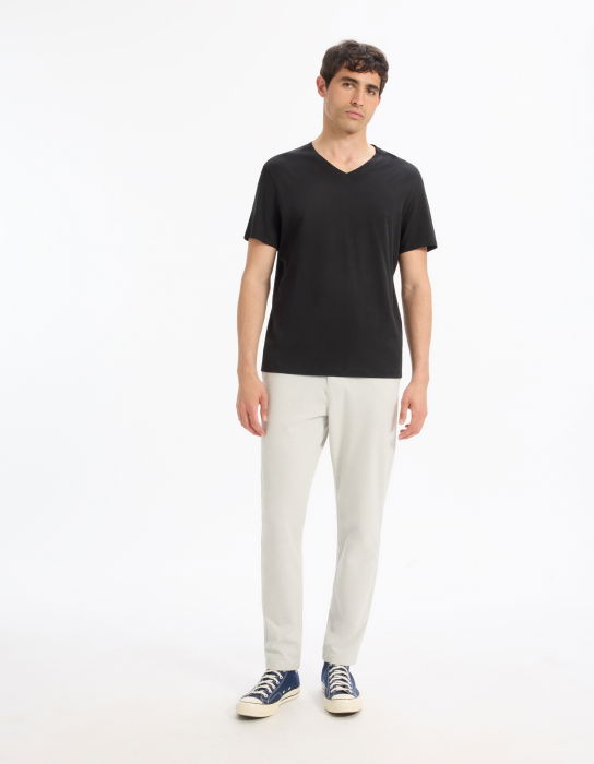 Celio Tricou Negru Straight Barbati [2]