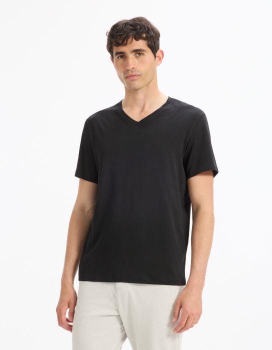 Celio Tricou Negru Straight Barbati [3]