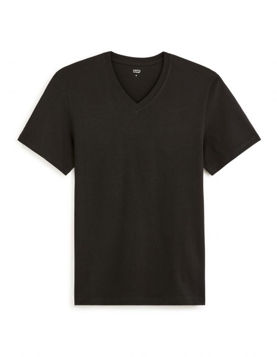 Celio Tricou Negru Straight Barbati [1]