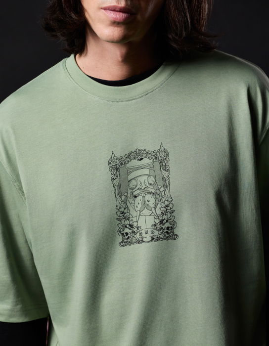 Celio Мужская Футболка Зелёная Oversize [5]