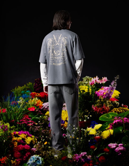 Celio Мужская Футболка Тёмная Серая Oversize [4]