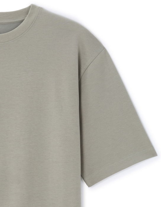 Celio Мужская Футболка Светло-Серая Oversize [5]