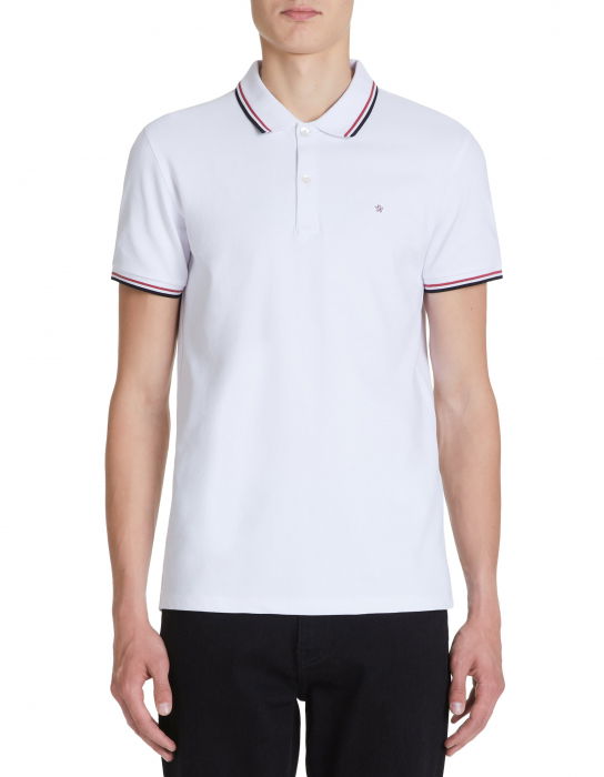 Celio Tricou Polo Alb Slim Barbati [4]