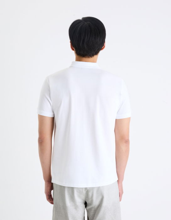 Celio Tricou Polo Alb Straight Barbati [2]