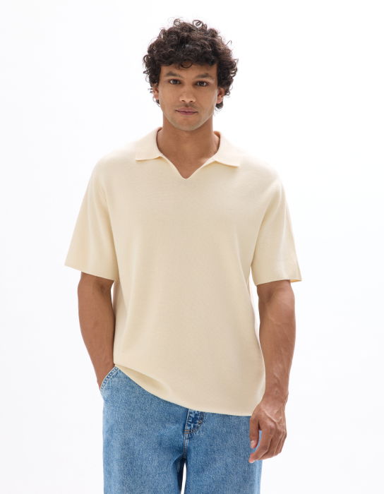 Celio Tricou Polo Bej  Barbati [2]