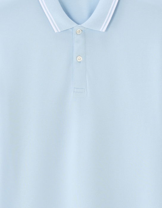 Celio Мужская Футболка-Поло Светло-Синяя  [5]