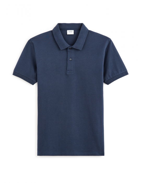 Celio Tricou Polo Navy Straight Barbati [4]