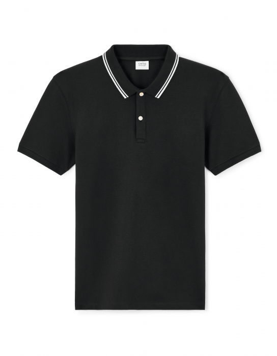 Celio Tricou Polo Negru  Barbati [5]