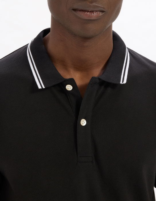 Celio Tricou Polo Negru  Barbati [4]