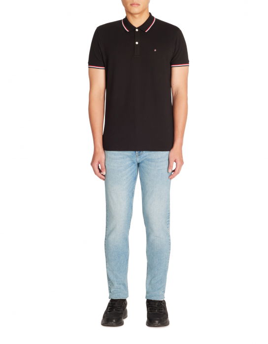 Celio Мужская Футболка-Поло Чёрная Slim [1]