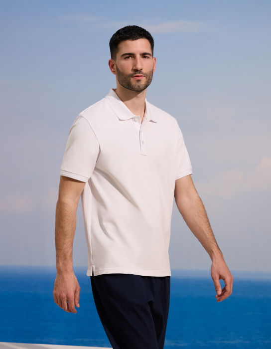 Celio Tricou Polo Alb  Barbati [1]