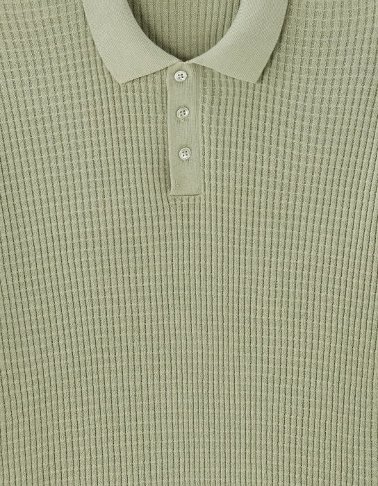 Celio Tricou Polo Verde Masliniu  Barbati [5]
