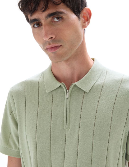 Celio Tricou Polo Verde  Barbati [4]