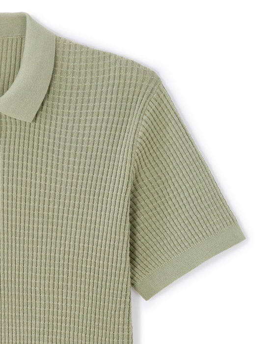 Celio Tricou Polo Verde Masliniu  Barbati [6]