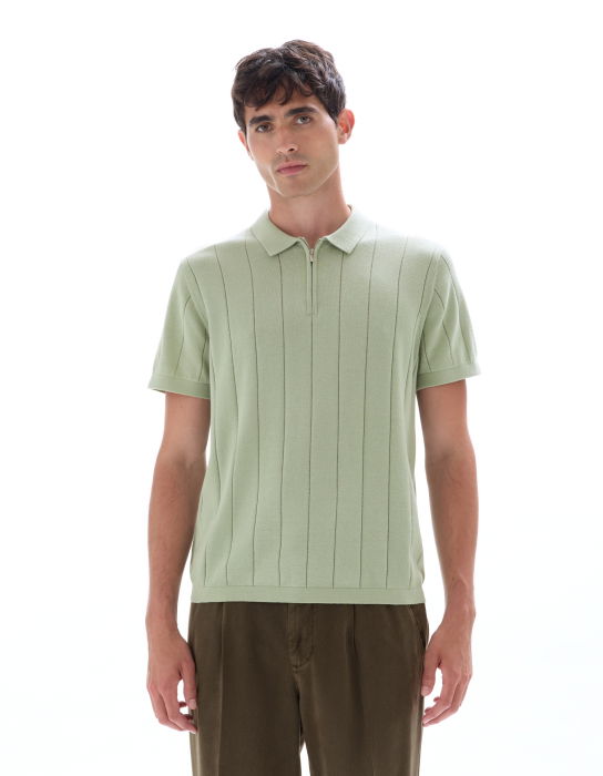 Celio Tricou Polo Verde  Barbati [2]