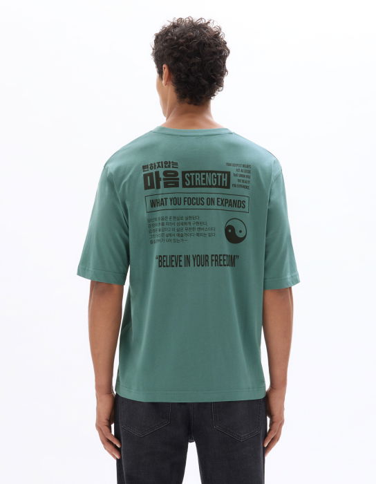 Celio Tricou Verde  Barbati [3]