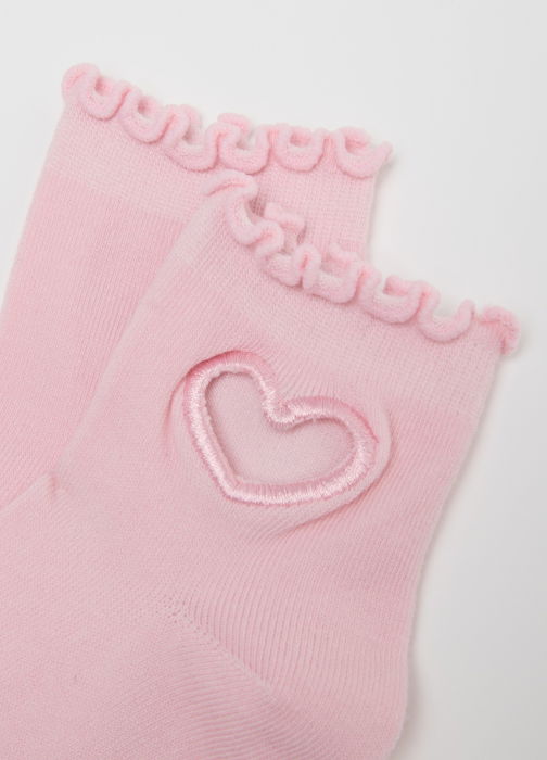 Короткие Носки Для Девочек White/Pink 3-10 Лет [2]