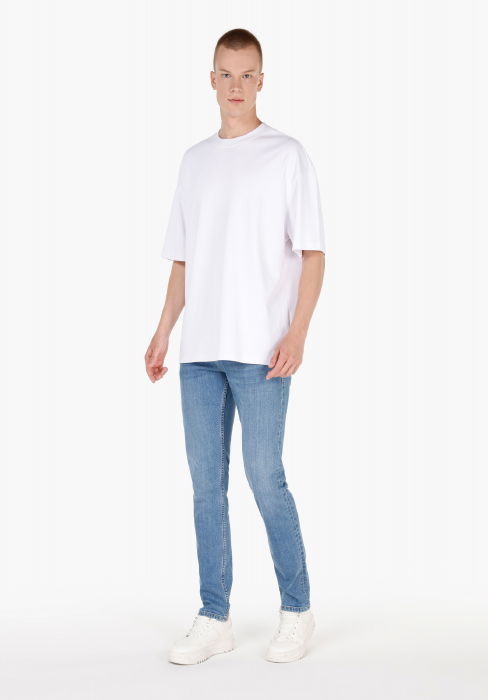 COLIN'S Blugi Albastri Deschisi 044 KARL Straight Barbati [4]