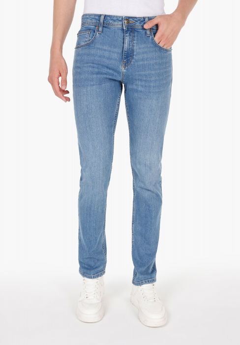 COLIN'S Blugi Albastri Deschisi 044 KARL Straight Barbati [3]