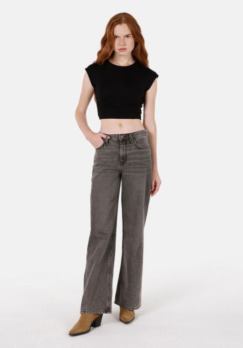 COLIN'S Женские Джинсы Серые 970 Berry Wide Leg [1]