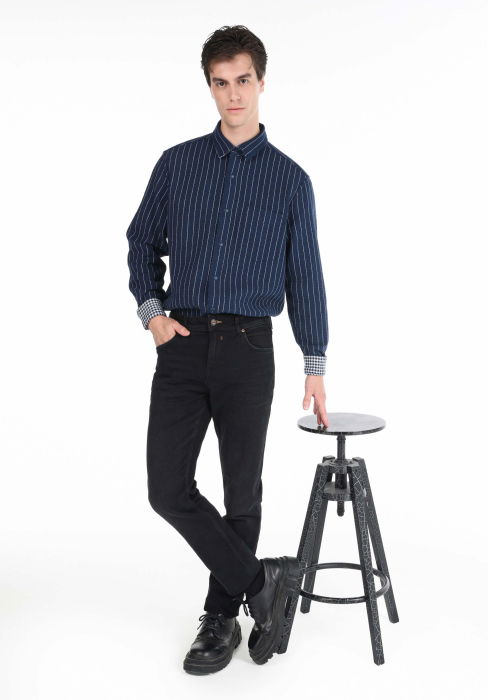 COLIN'S Blugi Negri 044 Karl Straight Barbati [3]