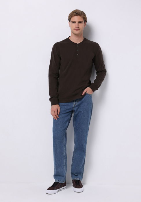 COLIN'S Bluza Maro Inchis Slim Barbati [2]