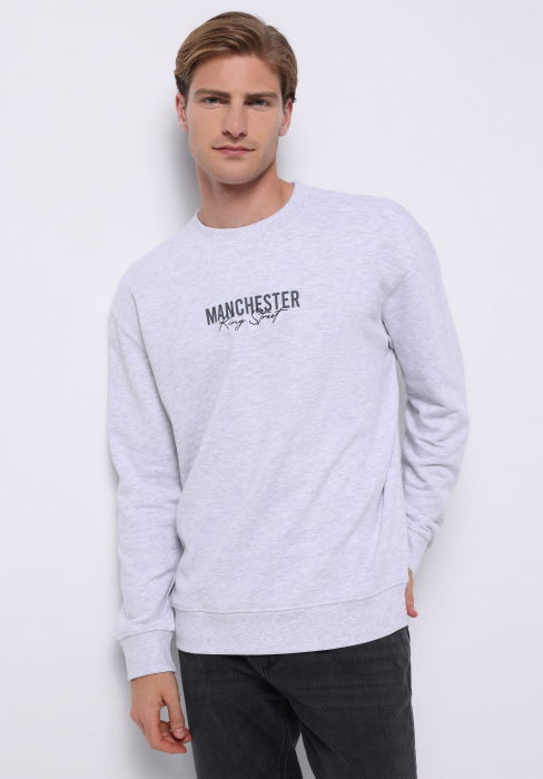 COLIN'S Bluza Gri Deschis Comfort Barbati [1]