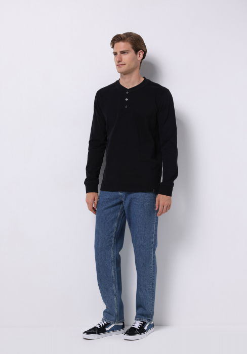 COLIN'S Bluza Neagra Slim Barbati [3]