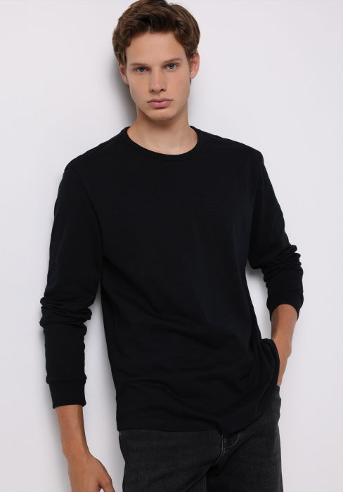 COLIN'S Bluza Neagra Regular Barbati [1]