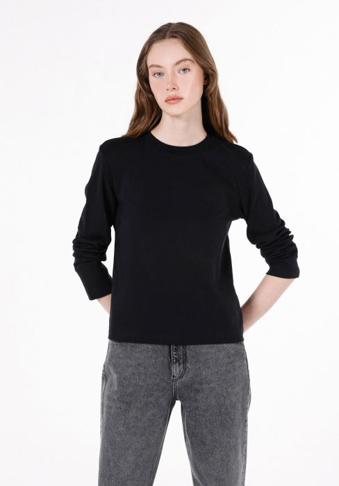 COLIN'S Bluza Neagra Regular Femei [1]