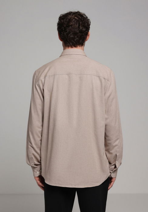 COLIN'S Мужская Рубашка Беживая  [2]