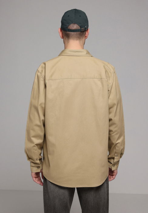 Мужская Рубашка Бежевая [4]