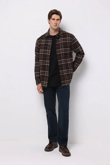 COLIN'S Мужская Рубашка Коричневая Comfort [1]