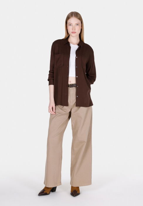 COLIN'S Женская Рубашка Коричневая Regular [3]