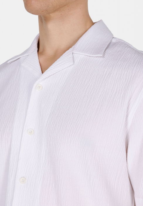 COLIN'S Camasa Cu Maneca Scurta Alba Regular Barbati [4]