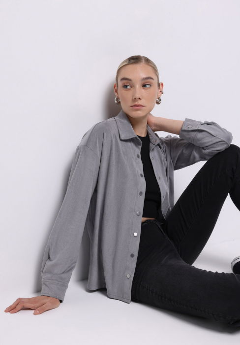 COLIN'S Camasa Gri Deschis  Femei [3]