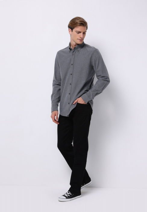 COLIN'S Camasa Gri Inchis Regular Barbati [3]