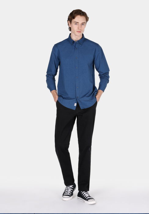 COLIN'S Мужская Рубашка Темно-Синяя Regular [3]