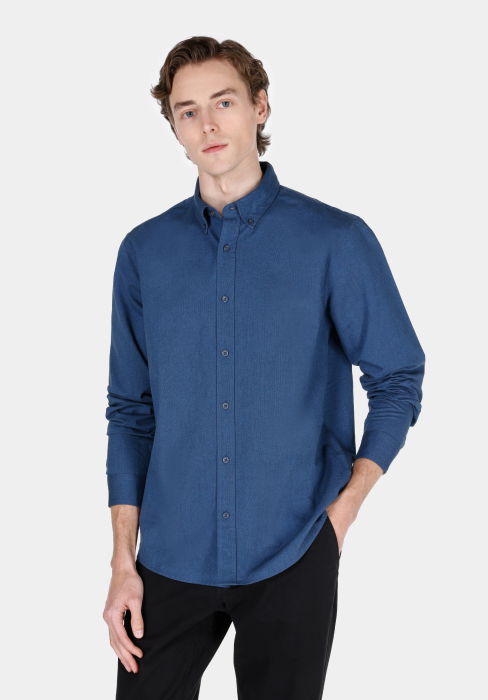 COLIN'S Мужская Рубашка Темно-Синяя Regular [1]