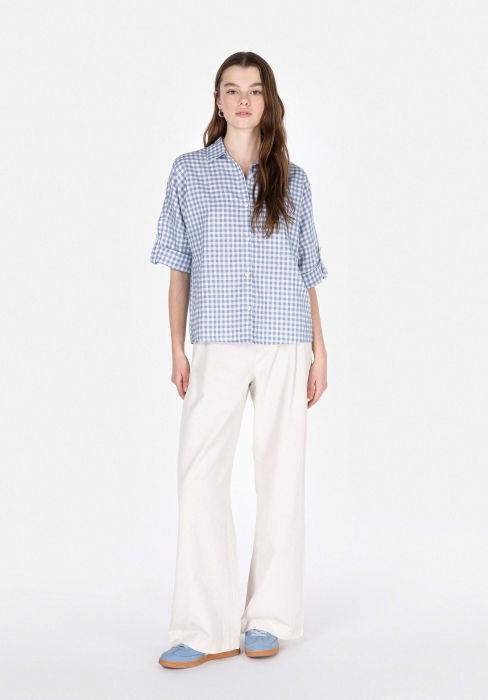 COLIN'S Camasa Albastra Regular Femei [3]