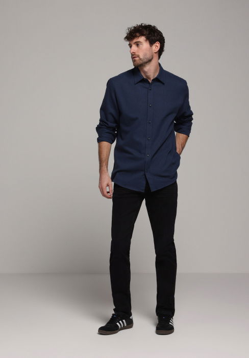 COLIN'S Мужская Рубашка Темно-Синяя  [3]